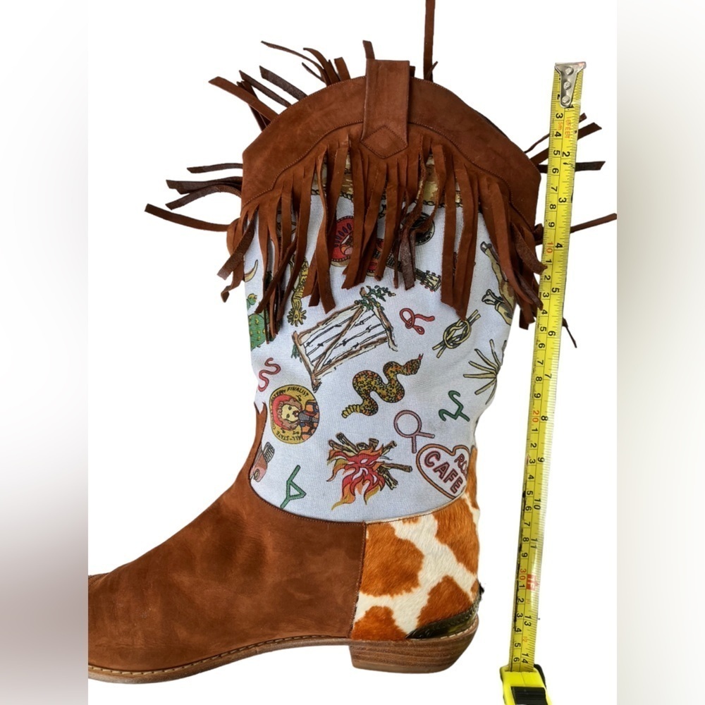 Nicole Miller Stuart Weitzman Cowboy Boots Size 9.5 - Picture 6 of 10